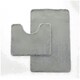 image 1 of VELVETIO Faux Fur Bath Mat Set Shaggy Super Soft Plush Anti Slip PVC Back Grey
