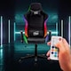 image 2 of Neo Black Leather Gaming Chair with LED Lights