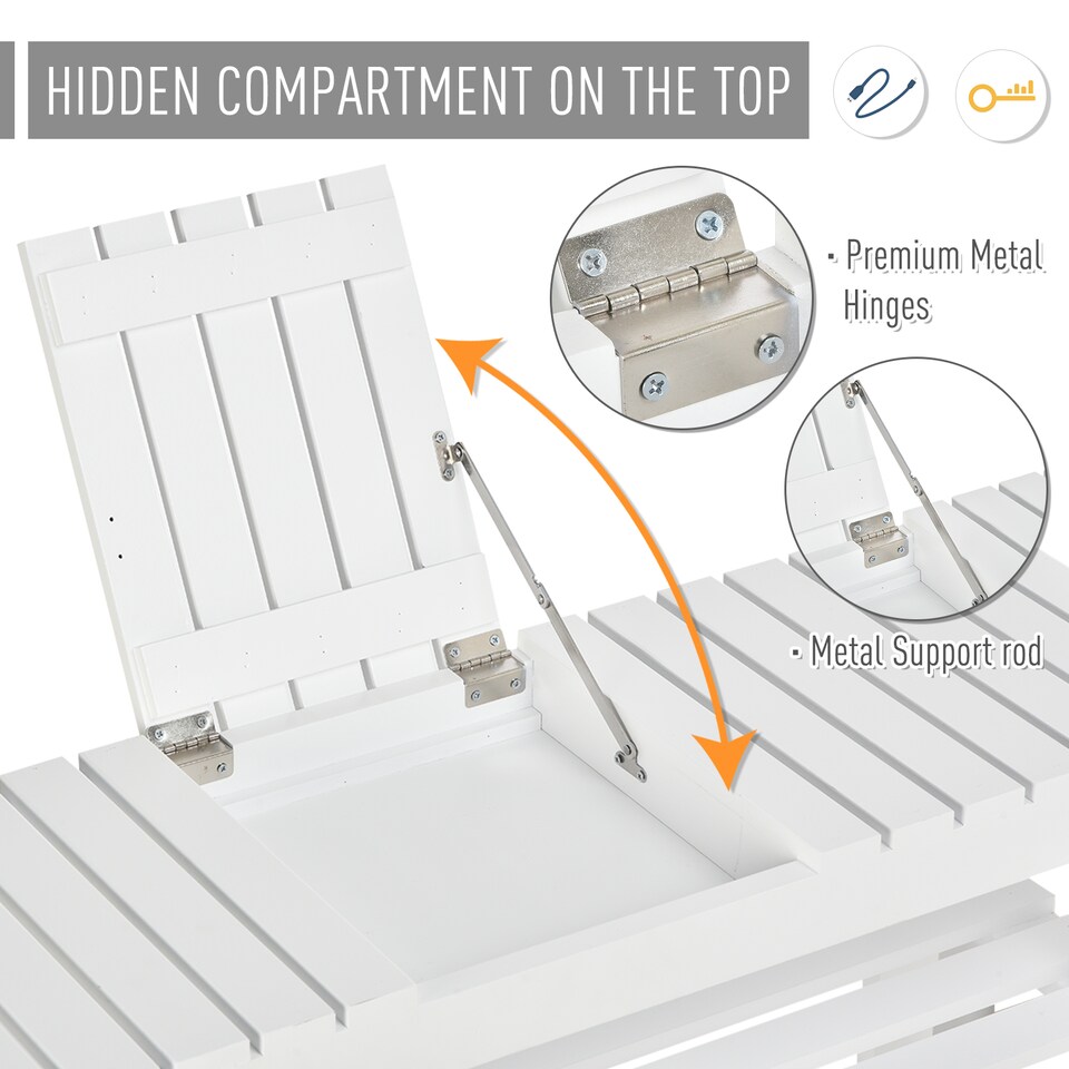 image 1 of HOMCOM Shoe Bench, 3-Tier Wooden Shoe Rack with Hidden Storage Compartment, Slatted Shelves, Home Storage Unit, Hallway Furniture, White, 90L x 29W x45H cm | White | White