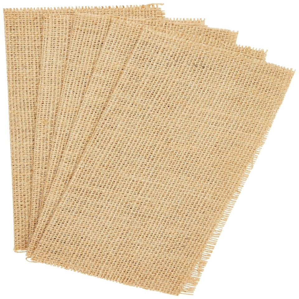 8 x 8'' Hessian Squares (5pk)