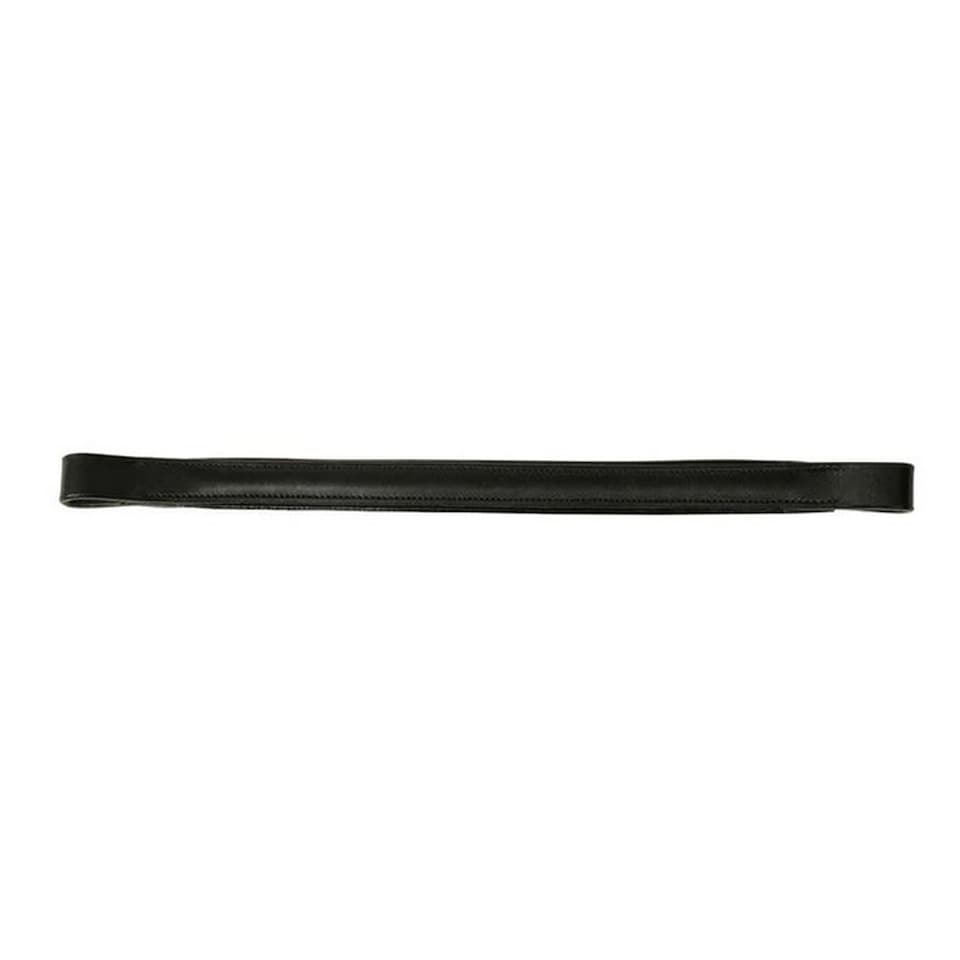 Kincade Classic Leather Plain Horse Browband | Black | Black | Pony | 1