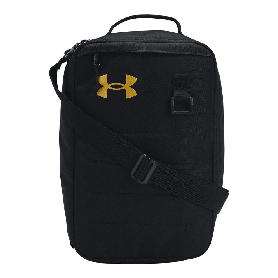 image 1 of Under Armour Contain Logo Shoe Bag - Black/Metallic Gold - One Size | Black