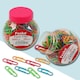 image 5 of Tub of 300 Vinyl Coated Paper Clips 28mm
