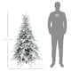 image 7 of HOMCOM 5 Ft Artificial Christmas Tree with Realistic Snow Branches, LED Lights