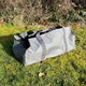 image 8 of Canvas Log Carrier Firewood Bag Tote in French Grey