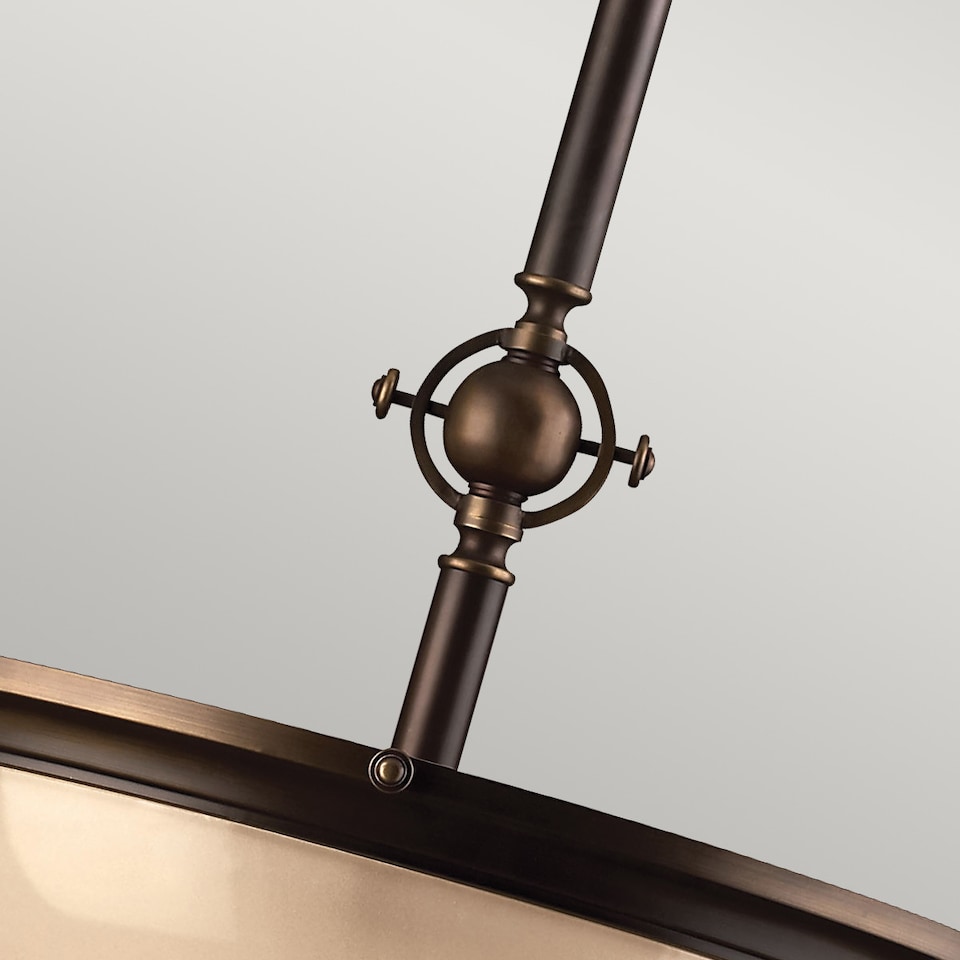 image 1 of Mayflower 3 Light Ceiling Pendant Bronze, E27