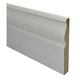 image 1 of PACK OF 10 (Total 10 Units) - 25mm x 194mm White Primed MDF Edwardian Skirting Board - 4200mm Length