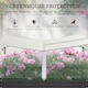 image 4 of Outsuuny Galvanised Raised Garden Bed with Greenhouse and Cover