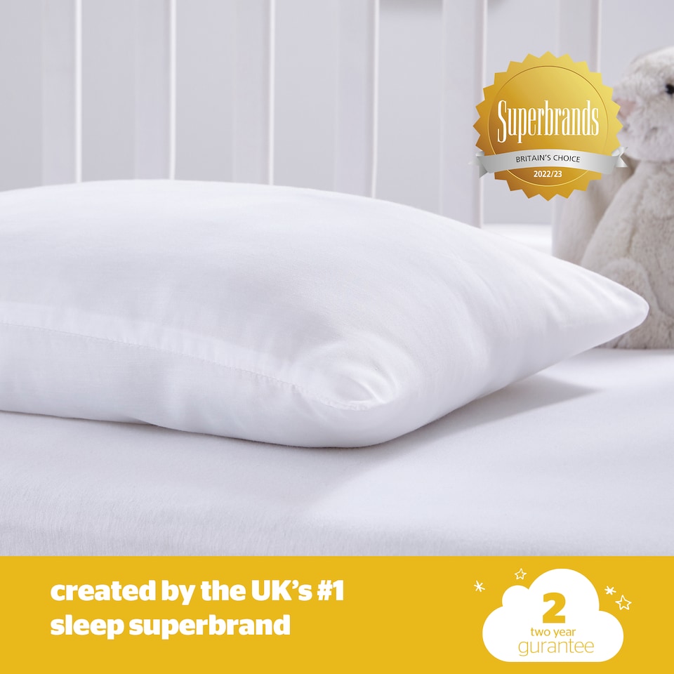 image 1 of Silentnight Safe Nights Anti Allergy Cot Bed Pillow - 2 Pack