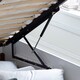 image 7 of 4ft6 Double White Wood Wooden Lift Up Ottoman Storage Bed Frame Bedstead