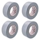 image 1 of 4 x Heavy Duty Waterproof Silver Duct Tape 50mm Wide x 50 Metres Total Length