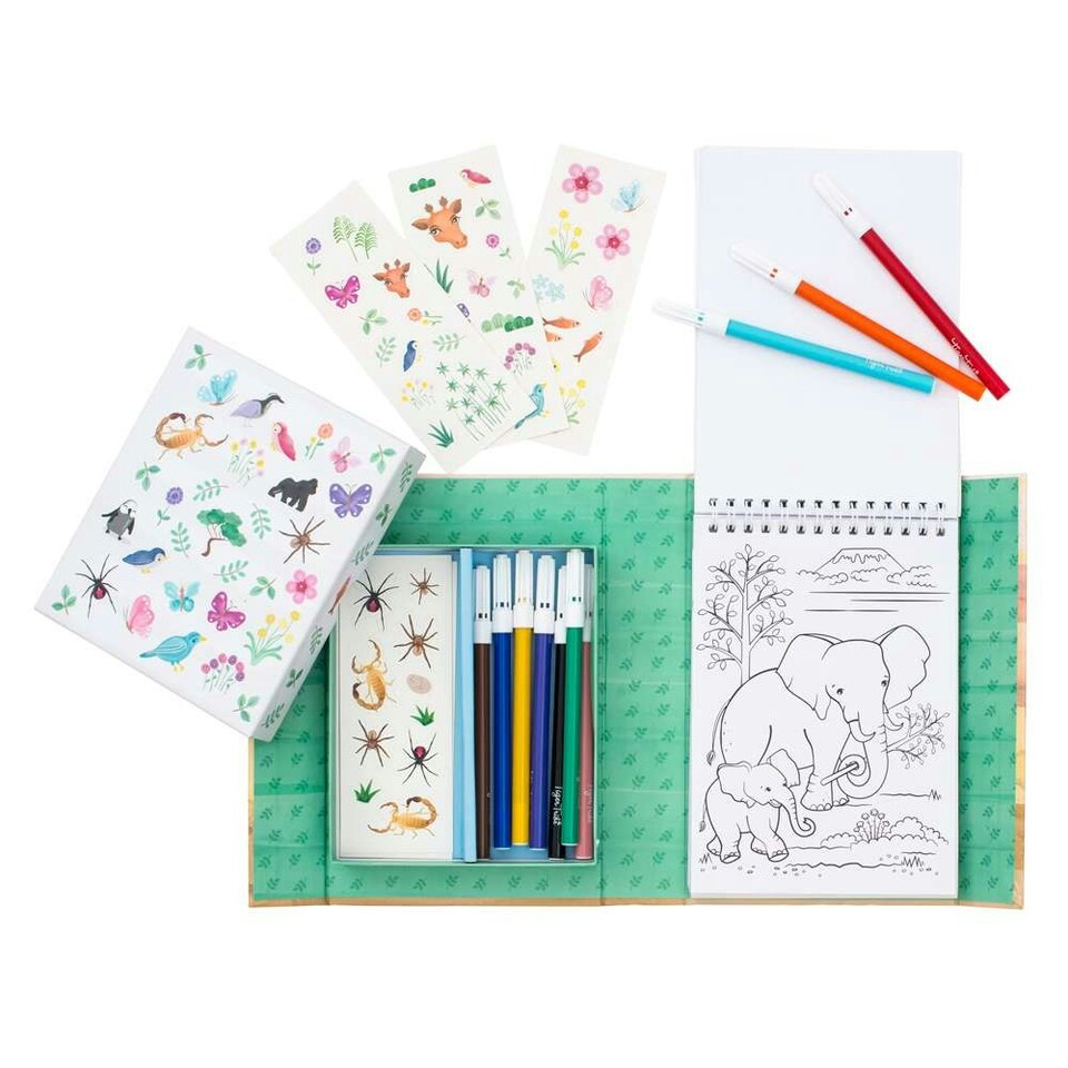 image 1 of Colouring Set - Animal All-Stars A5
