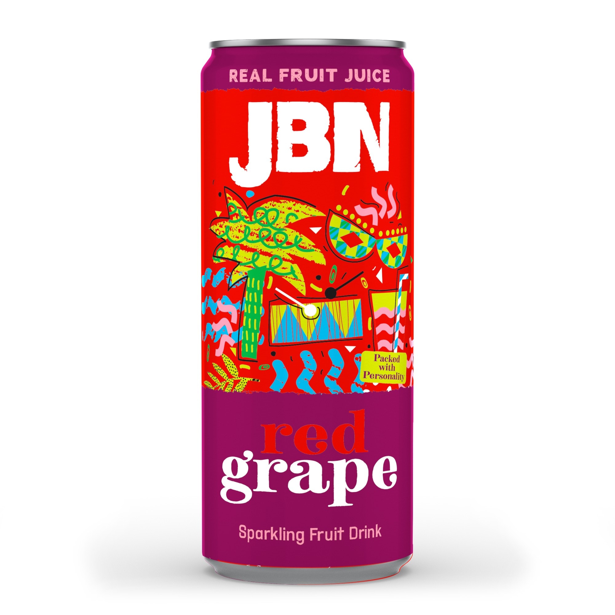 JBN Caribbean Edition, Sleek Red Grape, Gift Boxed Case of 6