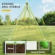 image 4 of Outsunny Metal Swings Set w/ Glider, Adjustable Height, Green