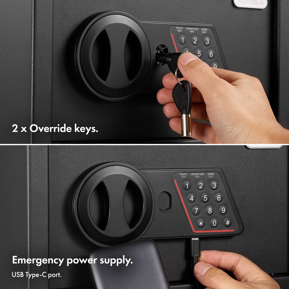 image 1 of VonHaus 8.5L Electronic Safe Box with Digital Keypad