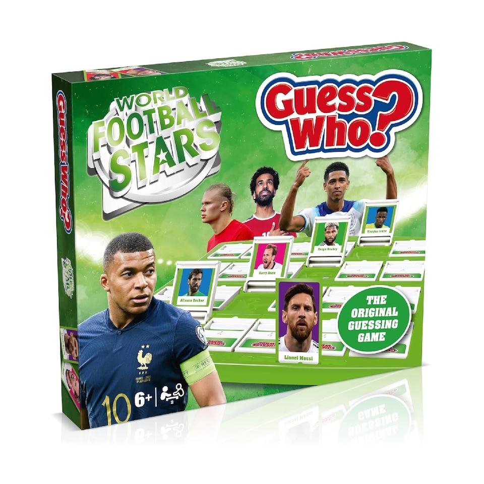 image 1 of World Football Stars Guess Who Family Fun Guessing Game