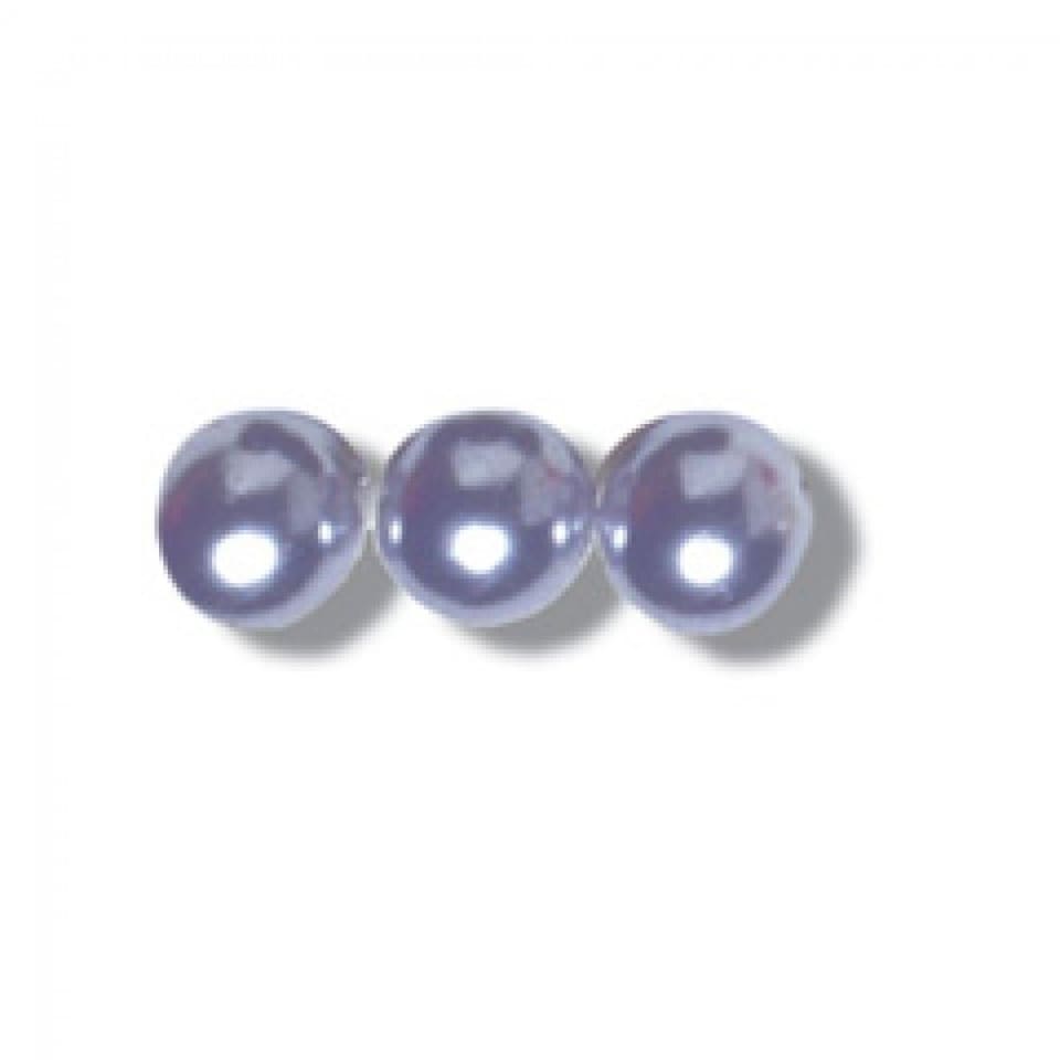Trimits Ice Blue Glass Pearl Beads Bulk Pack for Embroidery & Jewellery Making - per value pack of 3