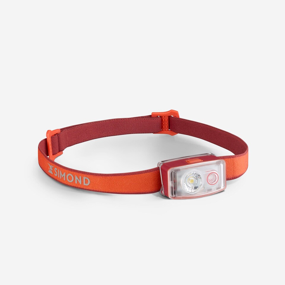 image 1 of Decathlon Rechargeable headlamp 150 lumens, UL500 USB-C orange
