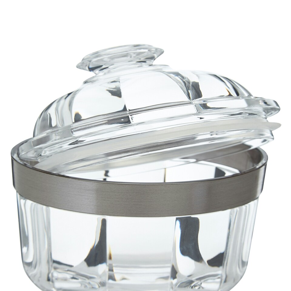 image 1 of Maison by Premier Small Silver Acrylic Canister