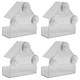 image 1 of Hanging Window Wild Bird Feeder Table Clear Viewing Perspex 3 Suction Pads 4pk