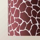 image 5 of ValueLights Oasis Giraffe Print Fabric Gold Inner Lamp Shade | Multi