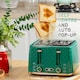 image 5 of HOMCOM 1.7L Kettle and Toaster Set with Defrost Reheat and Crumb Tray Green