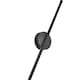image 5 of Living and Home Hardwired Minimalistic Linear LED Wall Sconce with Cool Light, Black, 60cm | Black | 60cm | 1