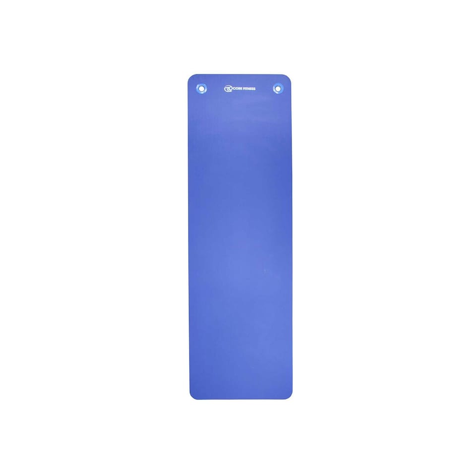 image 1 of Pilates-Mad Core Fitness Eyelets Yoga Mat - Blue - One Size