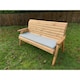 image 1 of Traditional Wooden Three Seater Winchester Bench With 1 x Winchester Cushion Grey & 1 x Fitted Cover