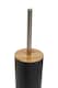 image 4 of Interiors By Premier Black Toilet Brush Holder, Sturdy Bathroom Cleaner With Reinforced Bristles, Slimline Toilet Brush Set | Black