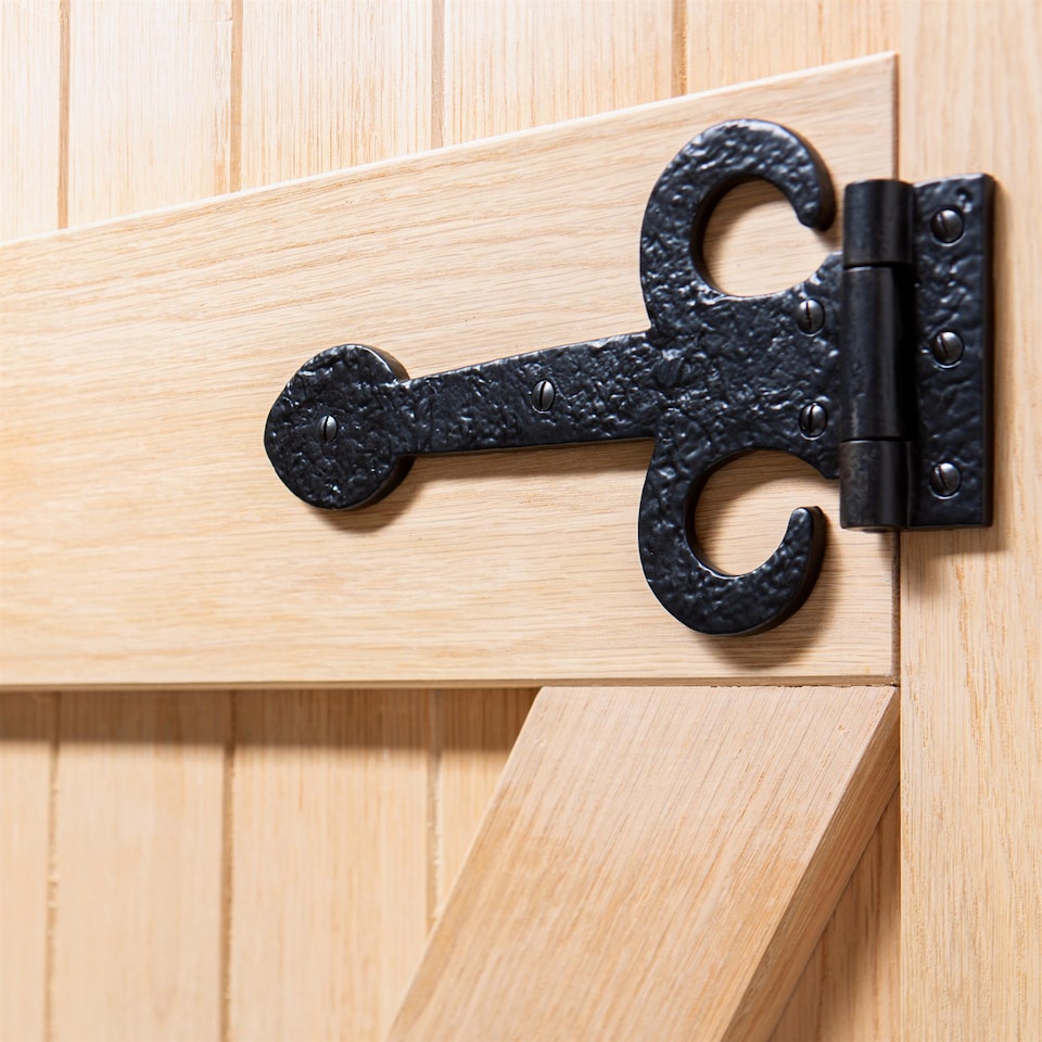 image 1 of Hammer & Tongs Arrowhead T-Hinge - W230mm - Black | Black | Black