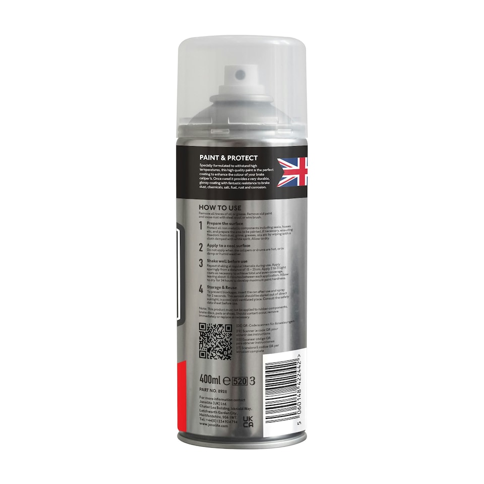 image 1 of Jenolite High Gloss Brake Caliper Paint - Red - 400ml