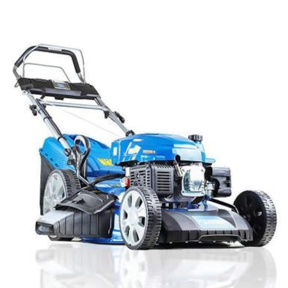 image 1 of Hyundai 21'' / 53cm 224cc 4-in-1 Electric-Start Self-Propelled Petrol Lawnmower, Mulch, Rear & Side Discharge, Hose Connector | HYM530SPE