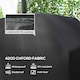 image 3 of Outsunny BBQ Cover for Rectangular Gas Grill, 420D Oxford Fabric Barbecue Covers, Waterproof UV Protection Rip-Proof, with Windproof Drawstring and Hook and Loop Fasteners, Black, 147 x 61 x 120cm