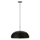 image 1 of Interiors by Premier Medium Black and Copper Dome Pendant Light