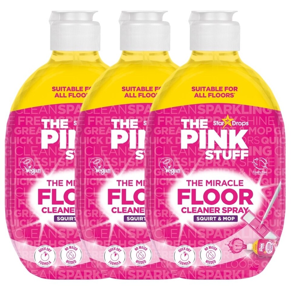 The Pink Stuff The Miracle Floor Cleaner Spray 750ml Pack of 3