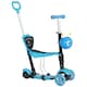 image 1 of HOMCOM 5-in-1 Kids' Blue 3-Wheel Kick Scooter With Removable Seat