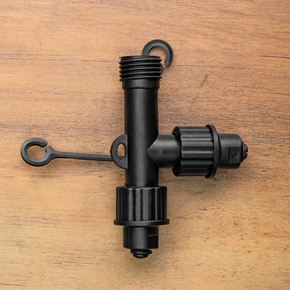 image 1 of 9cm x 10cm Black Plastic T Connector Max For Connectable Lights