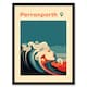 image 1 of Perranporth Beach England Uk Home Decor Black Framed Wall Art Print A4