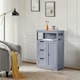 image 2 of Yaheetech Bathroom Floor Cabinet with Three Drawers