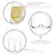 image 2 of LAV Terra Tumbler Glasses - 360ml - Clear - Pack of 6 | Clear | Clear
