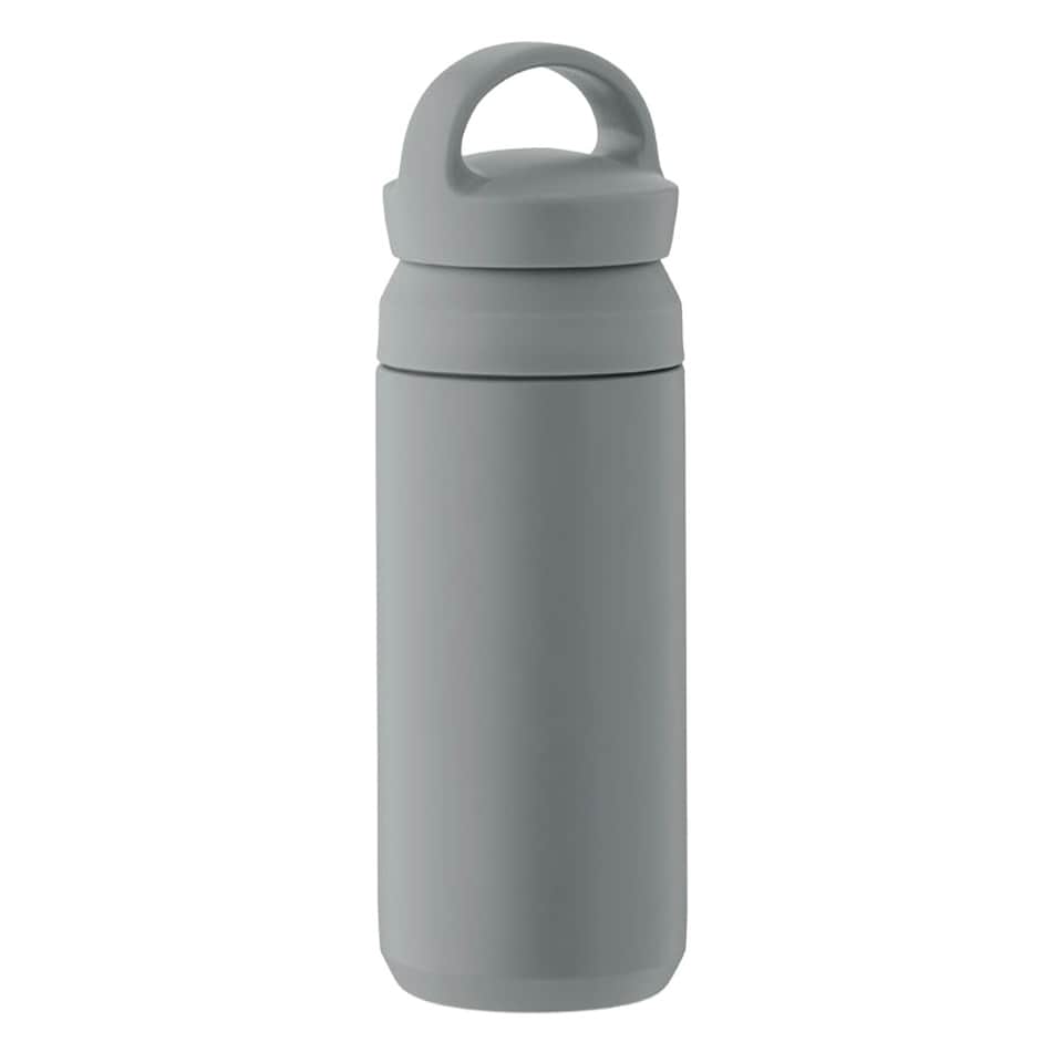 image 1 of MidOcean Onyx Double-Walled 320ml Bottle - Stone Grey - One Size Black | One Size