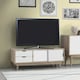image 2 of Alford 2 Door & 2 Drawer TV Unit White & Oak