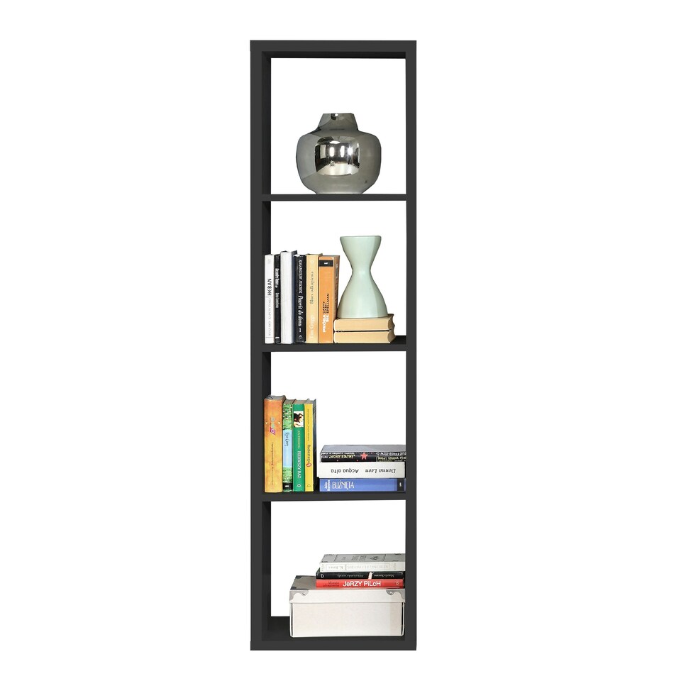 image 1 of Mauro 3 Shelves Storage Unit in Matt Black