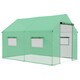 image 1 of Outsunny Tunnel Greenhouse W/ UV-resistant PE Cover, Wide Door, 2 x 3(m), Green