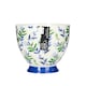 image 8 of KitchenCraft China Leafy Lemon 400ml Footed Mug | Blue | 1