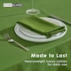 image 4 of Homescapes Dark Olive Tablecloth - 137 x 228 cm | Green | 137cm x 228cm (54" x 90")