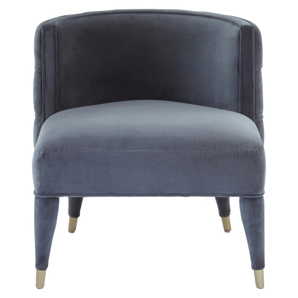 image 1 of Grey Feature Chair,Mahogany Framed Ocassional Chair, Plush Velvet Upholstered Armchair,Sleek Lounge Chair Grey