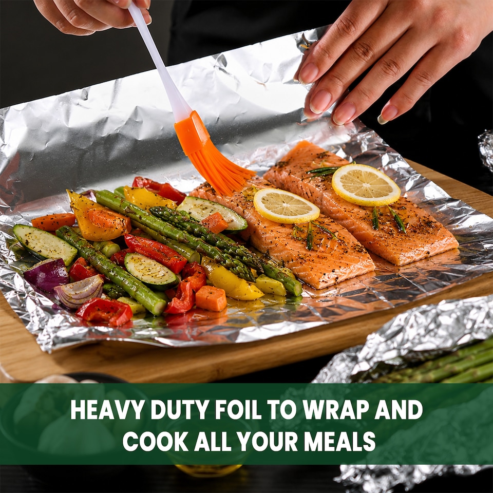 image 1 of ECONX Heavy-Duty Kitchen Foil 75M X 30CM Aluminium Foil Roll Food Service & Catering 1 Roll