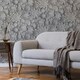 image 2 of Fine Decor Dimensions Floral Wallpaper - Grey - 32.8ft x 21in Grey